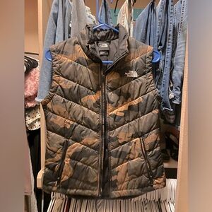 Camo North Face vest